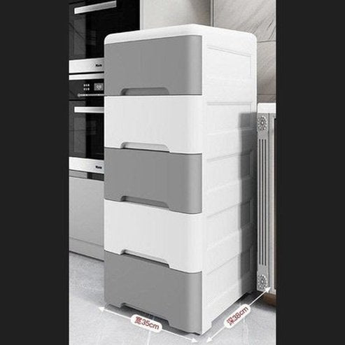 Plastic Chest Of Drawers Household Storage Containers Multicolor Multicolor 5-Layer Plastic Chest Of Drawers · Dondepiso