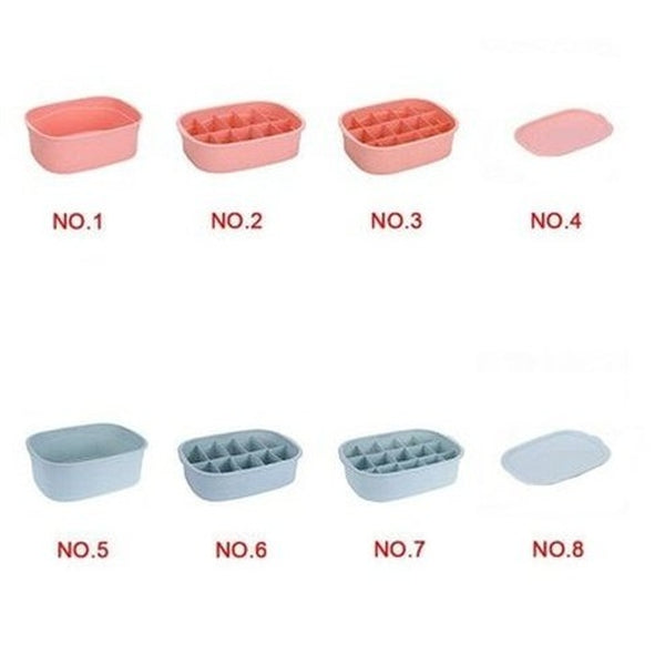 Underwear Divider Box Household Storage Containers Plastic Organizer Underwear Divider Box · Dondepiso