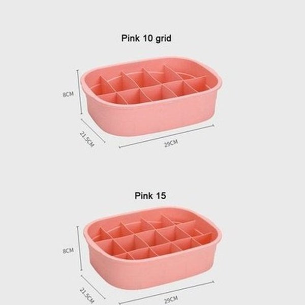 Underwear Divider Box Household Storage Containers Plastic Organizer Underwear Divider Box · Dondepiso
