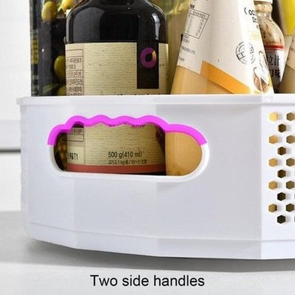 Rotating Sundries Storage Tray Household Storage Containers Rotating Large Capacity Sundries Storage Tray – Dondepiso