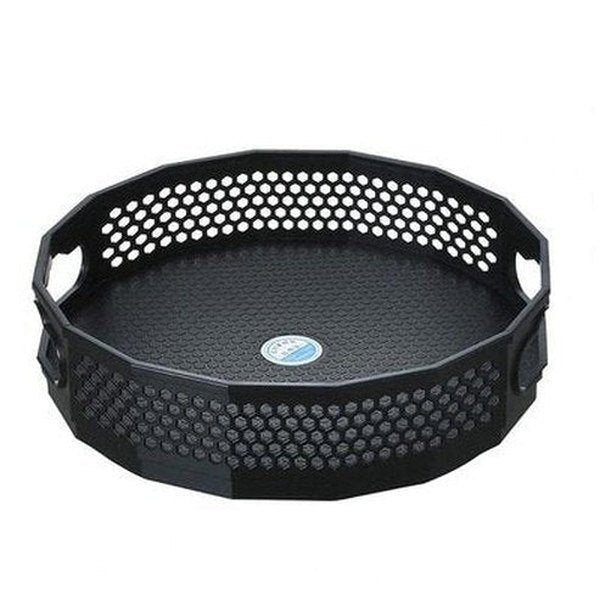 Rotating Sundries Storage Tray Household Storage Containers Black Rotating Large Capacity Sundries Storage Tray – Dondepiso