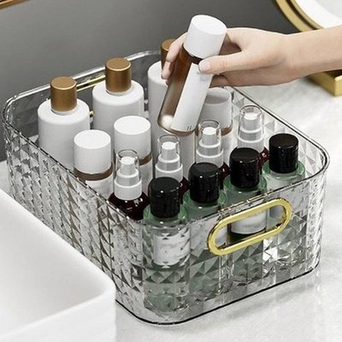 Sundries Desktop Storage Box Household Storage Containers Transparent Sundries Desktop Storage Box · Dondepiso