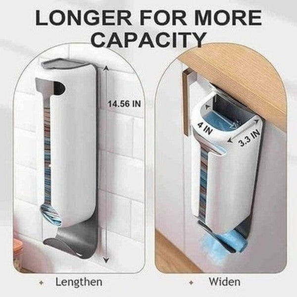 Plastic Bag Storage Rack Household Storage Containers White Wall Hanging Plastic Bag Storage Rack · Dondepiso