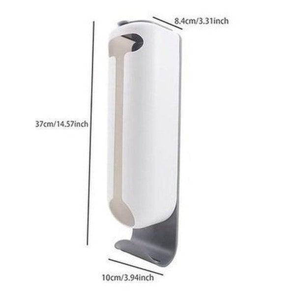 Plastic Bag Storage Rack Household Storage Containers White Wall Hanging Plastic Bag Storage Rack · Dondepiso