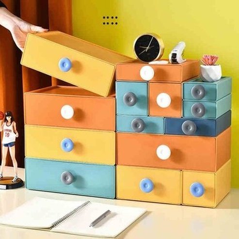 Stackable Storage Drawers Household Storage Drawers Stackable Plastic Storage Drawers for Sundries – Dondepiso
