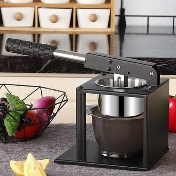 Manual Press Juicer Juicers Black Heavy-Duty Stainless Steel Manual Juicer With Rod · Dondepiso
