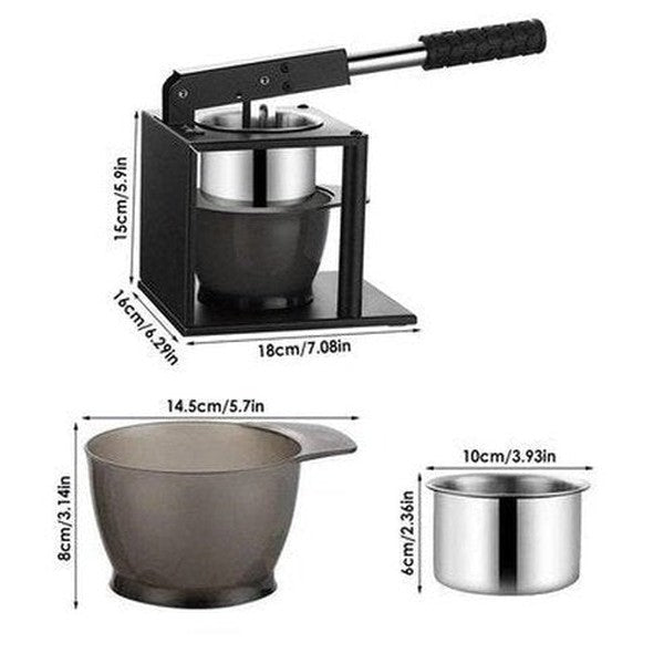 Manual Press Juicer Juicers Black Heavy-Duty Stainless Steel Manual Juicer With Rod · Dondepiso