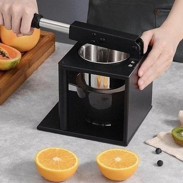 Manual Press Juicer Juicers Black Heavy-Duty Stainless Steel Manual Juicer With Rod · Dondepiso