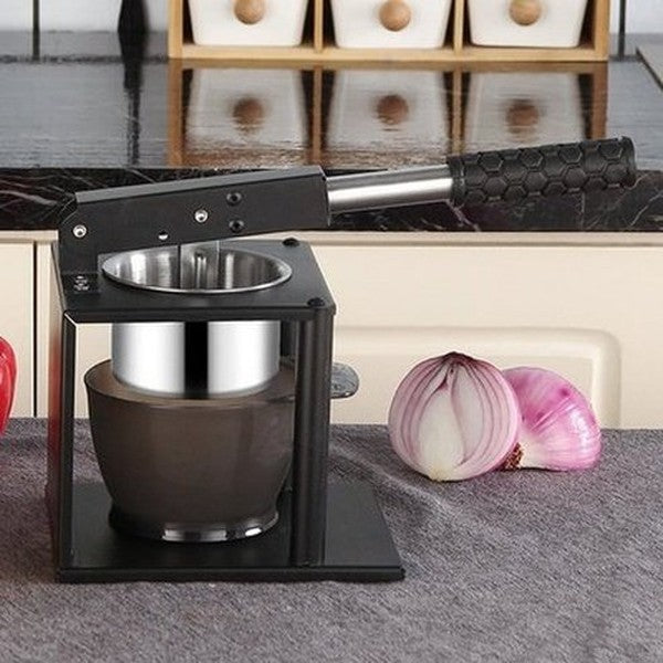 Manual Press Juicer Juicers Black Heavy-Duty Stainless Steel Manual Juicer With Rod · Dondepiso