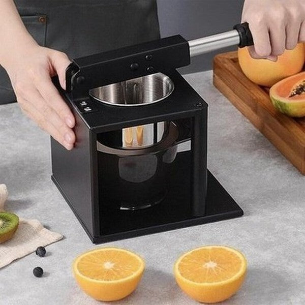 Manual Press Juicer Juicers Black Heavy-Duty Stainless Steel Manual Juicer With Rod · Dondepiso