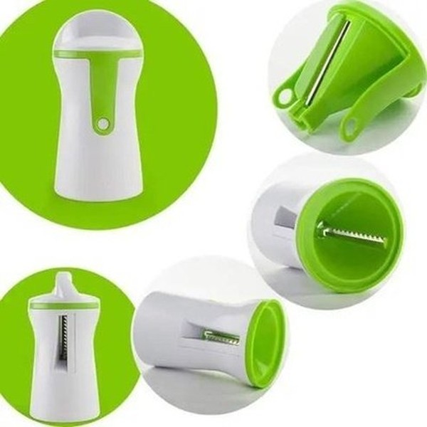 Spiralizer Vegetable Slicer Kitchen Slicers Green 3-in-1 Spiralizer Vegetable Slicer – Dondepiso
