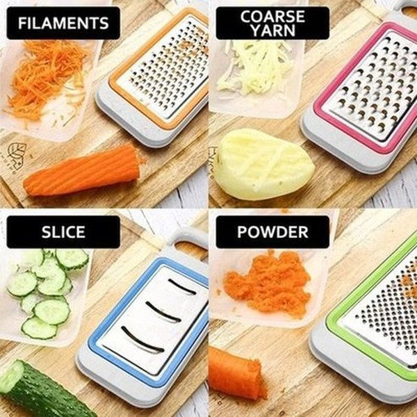 Adjustable Veggie Cutter Kitchen Slicers 4Pcs Set 4 in 1 Multifunction Fruit Vegetable Slicer Set - Dondepiso
