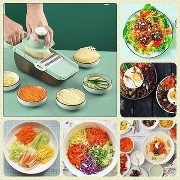 5 In 1 Vegetable Cutter Slicer Kitchen Slicers Pink 5 In 1 Fruit And Vegetable Grater & Slicer Cutter - Dondepiso