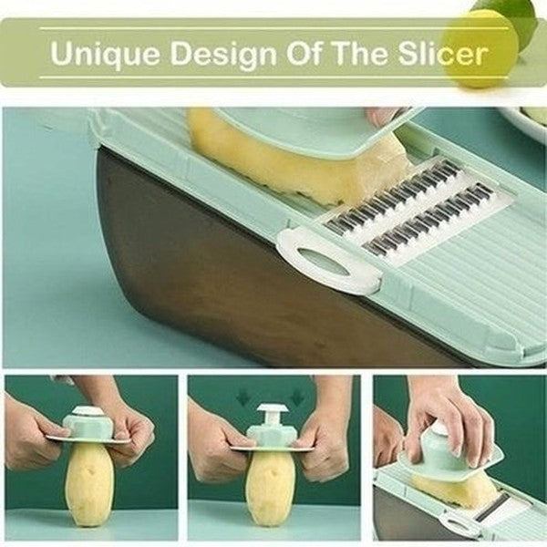 5 In 1 Vegetable Cutter Slicer Kitchen Slicers Pink 5 In 1 Fruit And Vegetable Grater & Slicer Cutter - Dondepiso