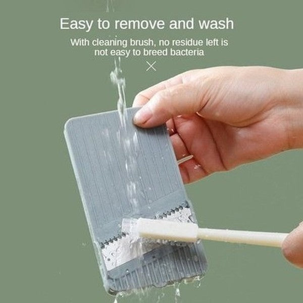 5-1 Cutter Slicer Kitchen Slicers Green 5 In 1 Kitchen Food Slicer With Basket · Dondepiso