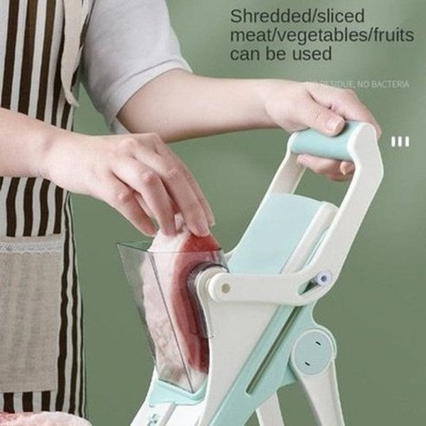 5-1 Cutter Slicer Kitchen Slicers Green 5 In 1 Kitchen Food Slicer With Basket · Dondepiso