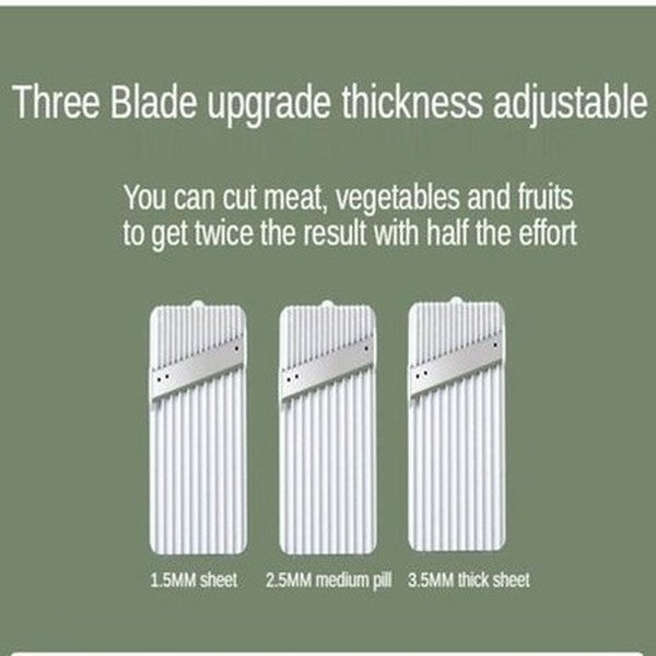 5-1 Cutter Slicer Kitchen Slicers Green 5 In 1 Kitchen Food Slicer With Basket · Dondepiso