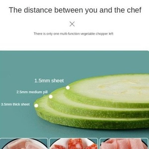 5-1 Cutter Slicer Kitchen Slicers Green 5 In 1 Kitchen Food Slicer With Basket · Dondepiso