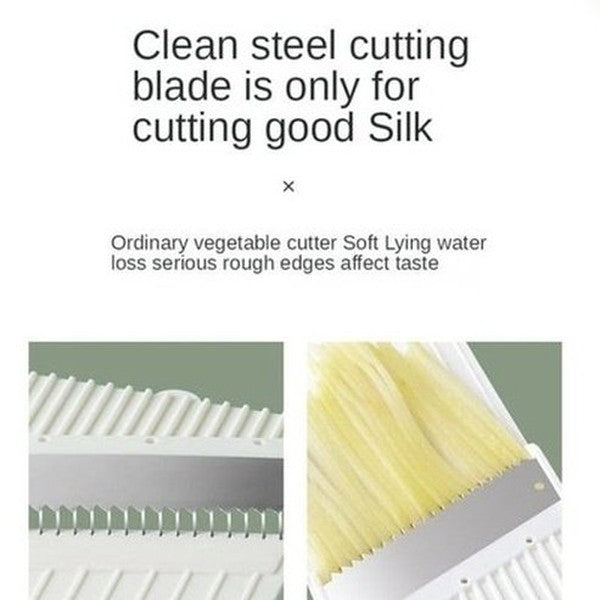 5-1 Cutter Slicer Kitchen Slicers Green 5 In 1 Kitchen Food Slicer With Basket · Dondepiso