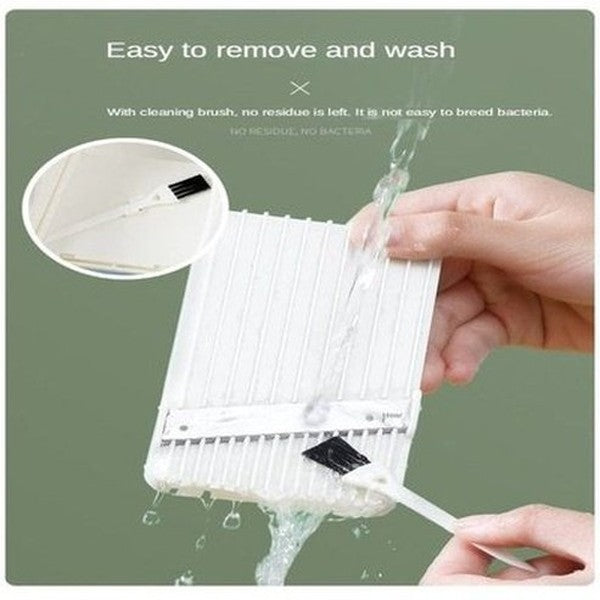 5-1 Cutter Slicer Kitchen Slicers Green 5 In 1 Kitchen Food Slicer With Basket · Dondepiso