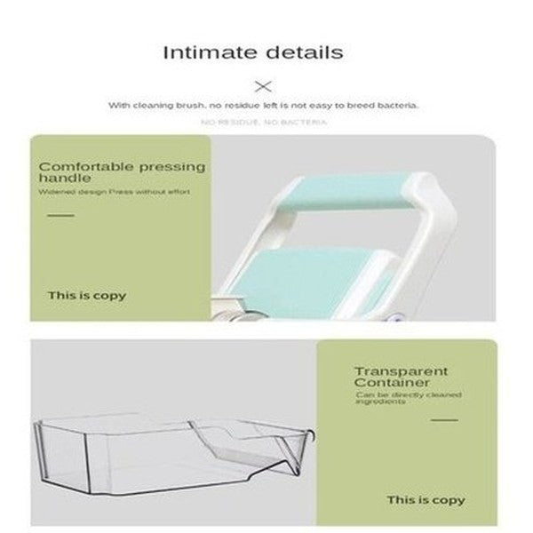 5-1 Cutter Slicer Kitchen Slicers Green 5 In 1 Kitchen Food Slicer With Basket · Dondepiso