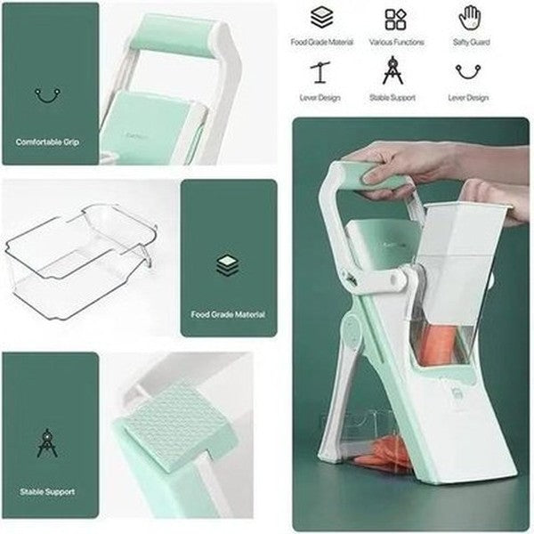 Safe Mandolin Slicer Kitchen Slicers 5-in-1 safe mandoline vegetable slicer – Dondepiso