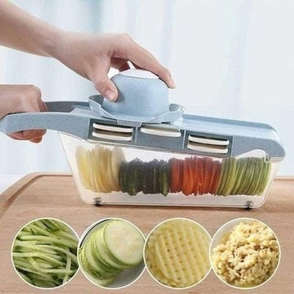 6 in 1 Vegetable Slicer Basket Kitchen Slicers 6 in 1 Vegetable Slicer Basket Set · Dondepiso