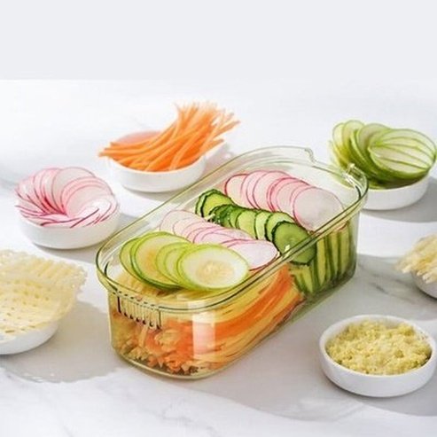 Vegetable Cutter Grater for Vegetable Slicers Shredders Multi Slicer Peeler Carrot Fruit 7 in 1 Gadgets Vegetable Cutting Tool.