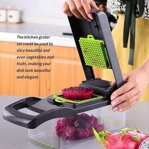 Kitchen Slicer Box Kitchen Slicers 8 In 1 Vegetable Cutter Kitchen Slicer Box · Dondepiso