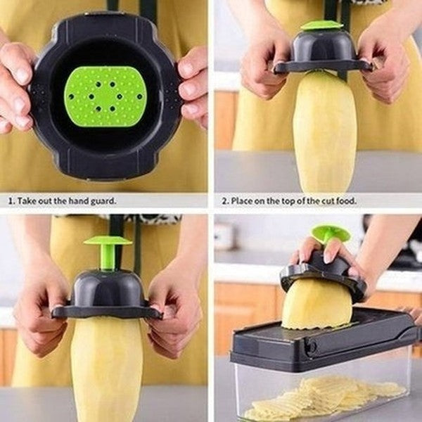 Kitchen Slicer Box Kitchen Slicers 8 In 1 Vegetable Cutter Kitchen Slicer Box · Dondepiso