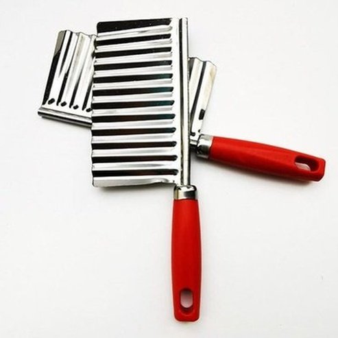 French Fries Slicing Knife Kitchen Slicers Red Durable Iron Manual French Fries Slicing Knife – Dondepiso