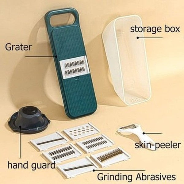 Slicer Onion Cheese Grater Kitchen Slicers Green Multifunction Vegetable Cutter Onion Cheese Grater · Dondepiso