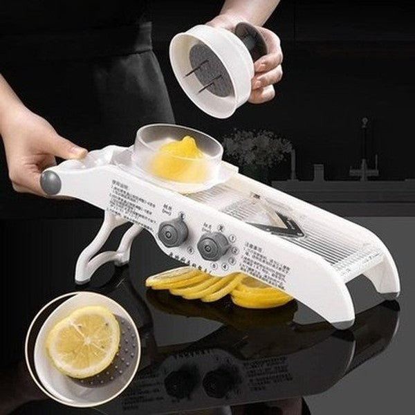Vegetable Slicer With Basket Kitchen Slicers Slicer with box Multifunctional Lemon Vegetable Slicer With Basket · Dondepiso