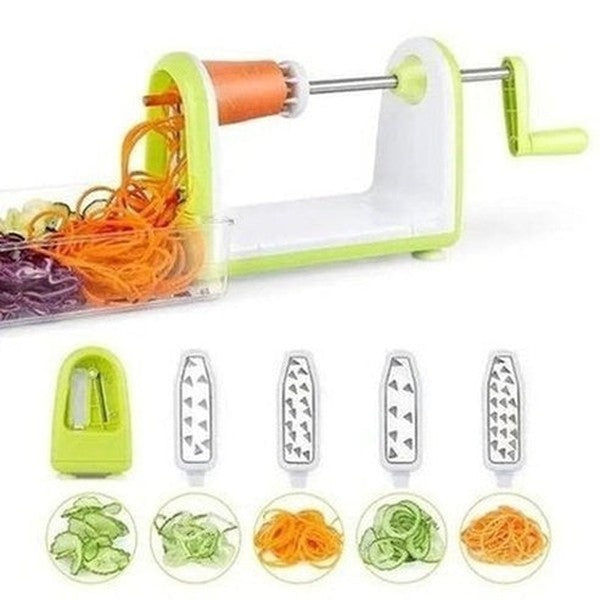 Spiralizer Vegetable Slicer Kitchen Slicers Blue Spiral Vegetable Slicer Gadget – Dondepiso