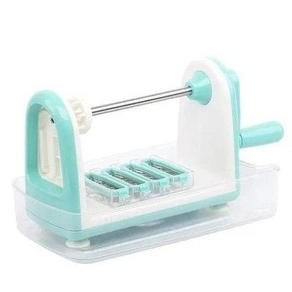 Spiralizer Vegetable Slicer Kitchen Slicers Blue Spiral Vegetable Slicer Gadget – Dondepiso