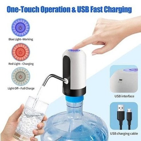 Mini Water Bottle Pump Kitchen Tools & Utensils Portable Electric Mini Water Bottle Pump · Dondepiso