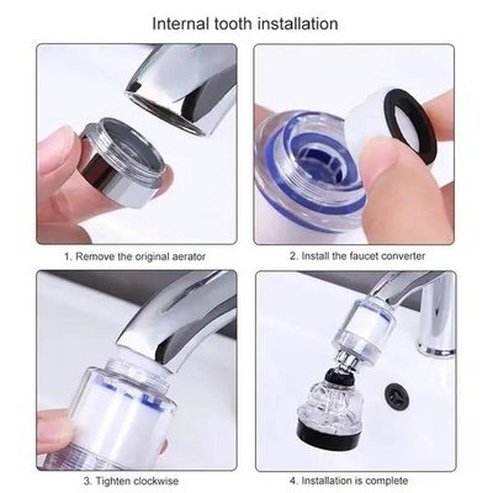 Kitchen Faucet Filter Kitchen Tools & Utensils Rotating Water-saving Sink Faucet – Dondepiso