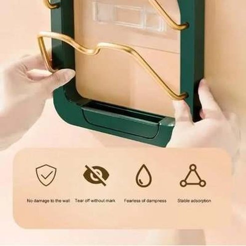 Pot Lid Rack Kitchen Utensil Holders & Racks Double Layer Pot Lid Holder with Drain Box · Dondepiso