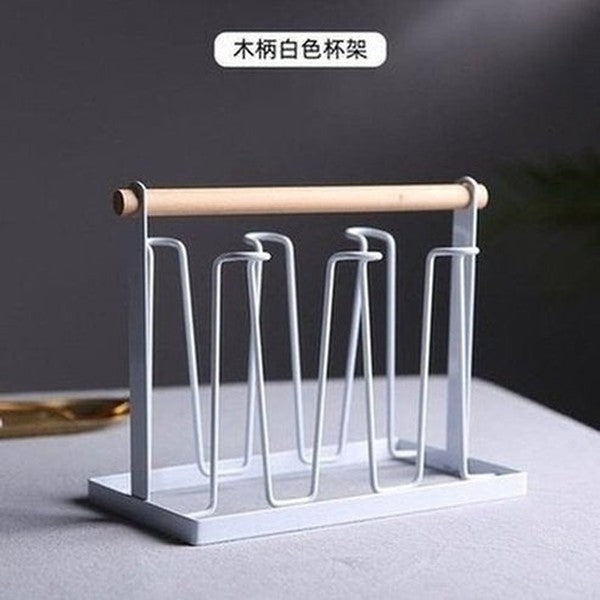 Golden Mug Drying Rack Golden Golden 6 Mugs Drying Rack Holder · Dondepiso