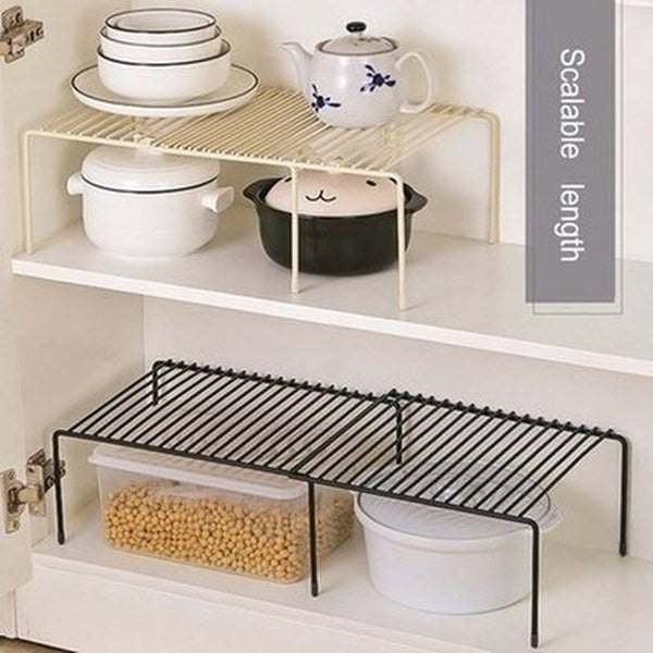 Cabinet Organizer Shelf Kitchen Utensil Holders & Racks Metal Cabinet Organizer Rack · Dondepiso