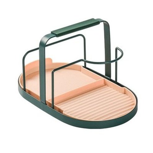 Spatula Pot Cover Rack Kitchen Utensil Holders & Racks Beige Multi-function Spatula Pot Cover Spoon Rack - Dondepiso