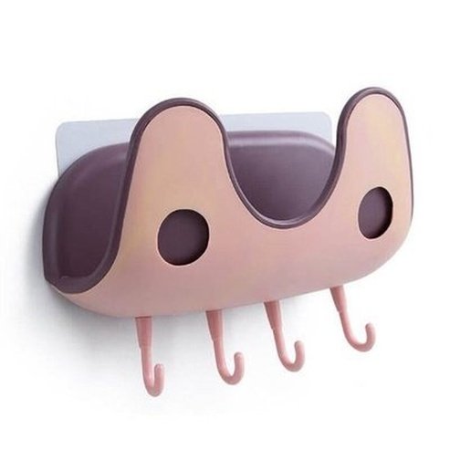 Wall Mount Pot Lid Holder Kitchen Storage Rack Hook Punch Free. Kitchen Organizer