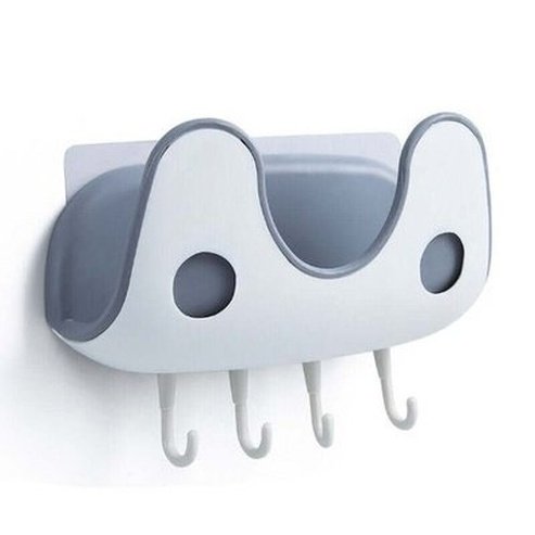 Wall Mount Pot Lid Holder Kitchen Storage Rack Hook Punch Free. Kitchen Organizer