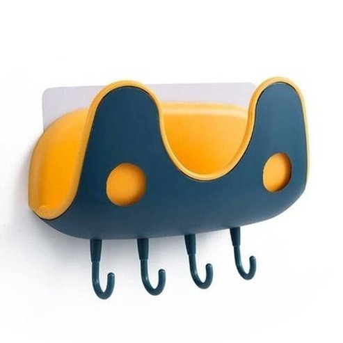 Wall Mount Pot Lid Holder Kitchen Storage Rack Hook Punch Free. Kitchen Organizer