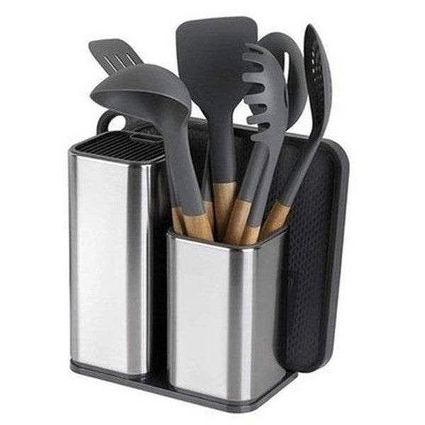 Steel Knife Holder Knife Blocks & Holders Silver 304 Stainless Steel Knife Block Holder · Dondepiso