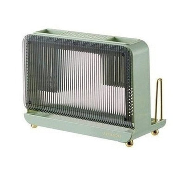 Knife & Cutting Board Rack Knife Blocks & Holders Green Kitchen Knife Rack and Cutting Boards Holder - Dondepiso