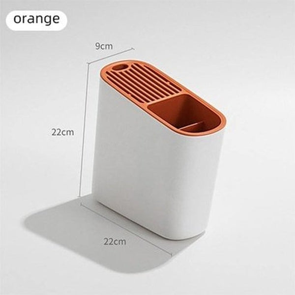 Kitchen Knives Organizer Knife Blocks & Holders White+Orange Kitchen Knives Organizer Storage Rack Holder – Dondepiso