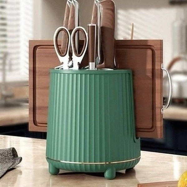 Rotating Drainable Knife Block Organizer