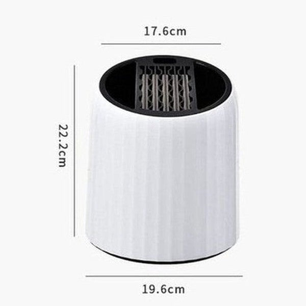 Round Countertop Knife Block. Rotating Round Kitchen Knife Organizer. Round Countertop Knife Storage Block for Kitchen