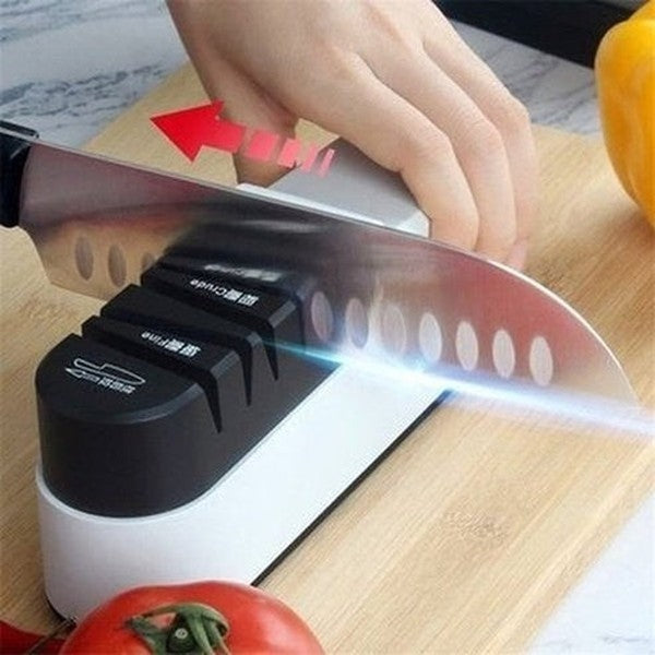 Electric Fast Sharpener Knife Sharpeners Electric Knife Sharpener Fast USB Charging - Dondepiso